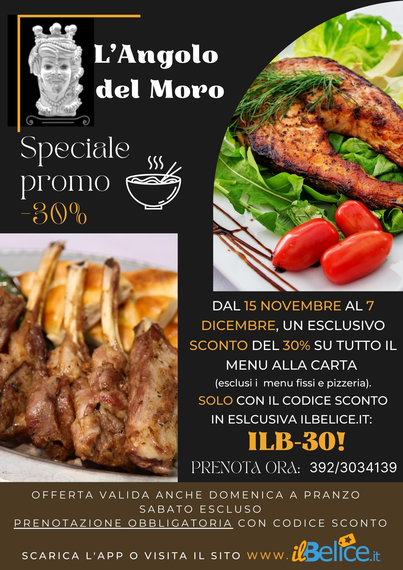 Speciale Promo -30% solo con codice esclusivo ilBelice.it!