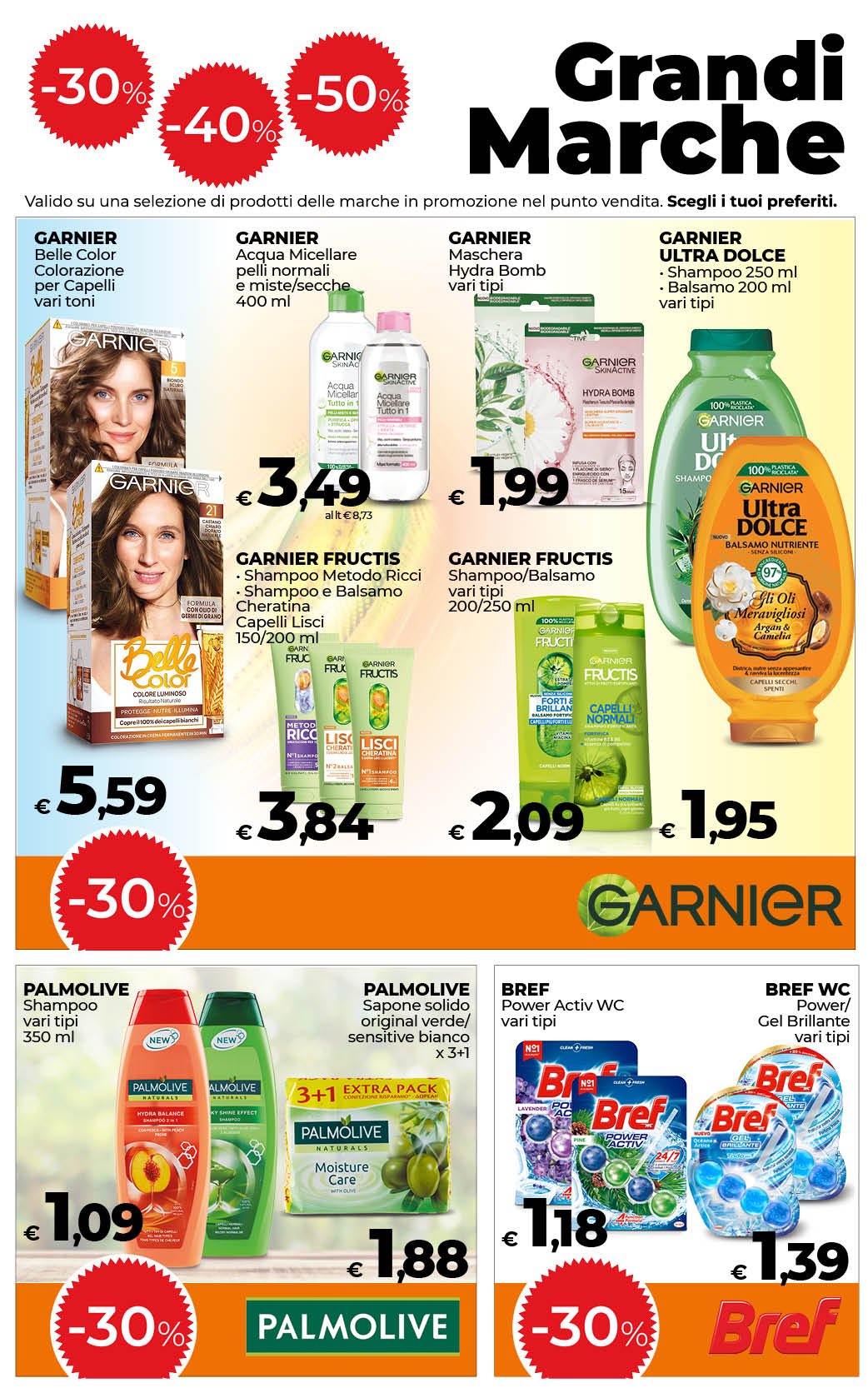 -30% -40% -50% sulle Grandi Marche