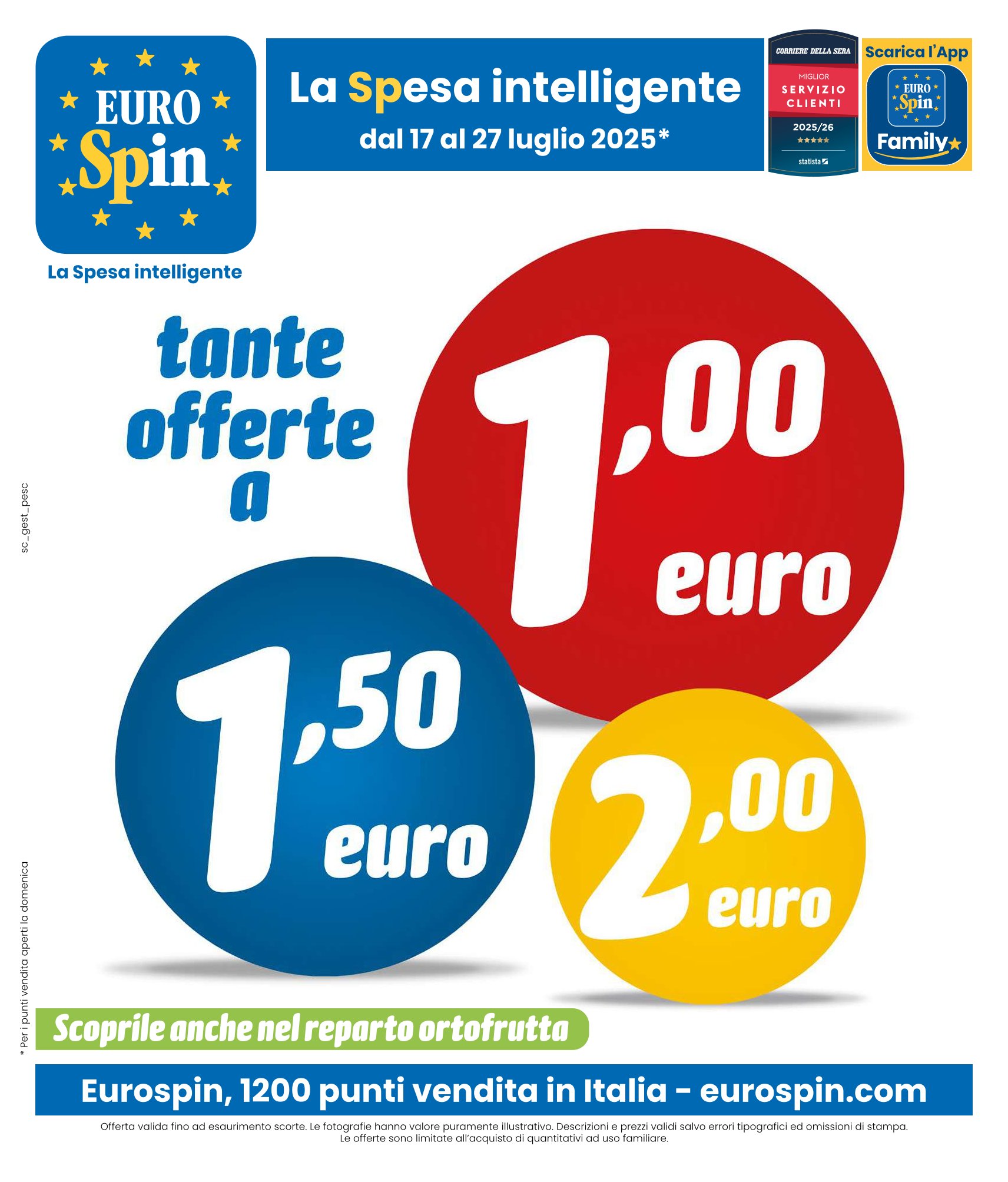 Tante Offerte a 1, 1.50, 2