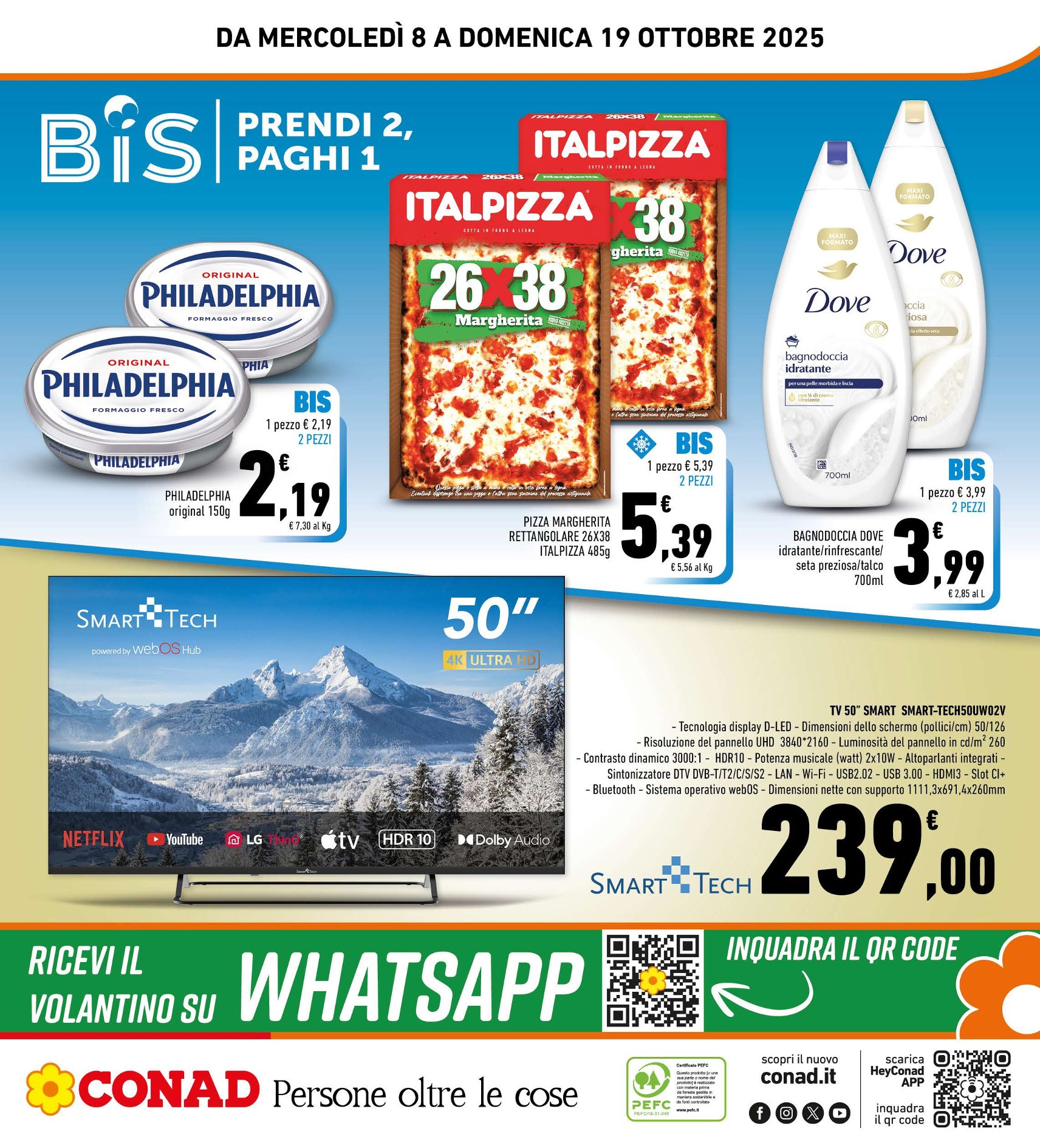 Bis, prendi 2 paghi 1