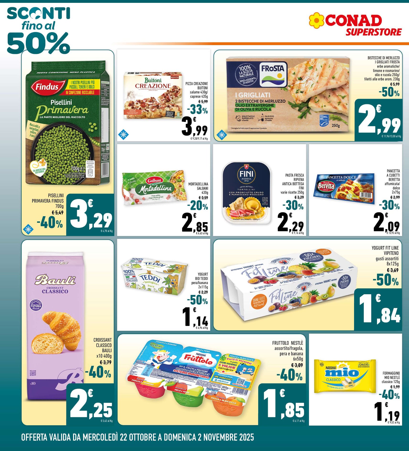 Sconti fino al 50%