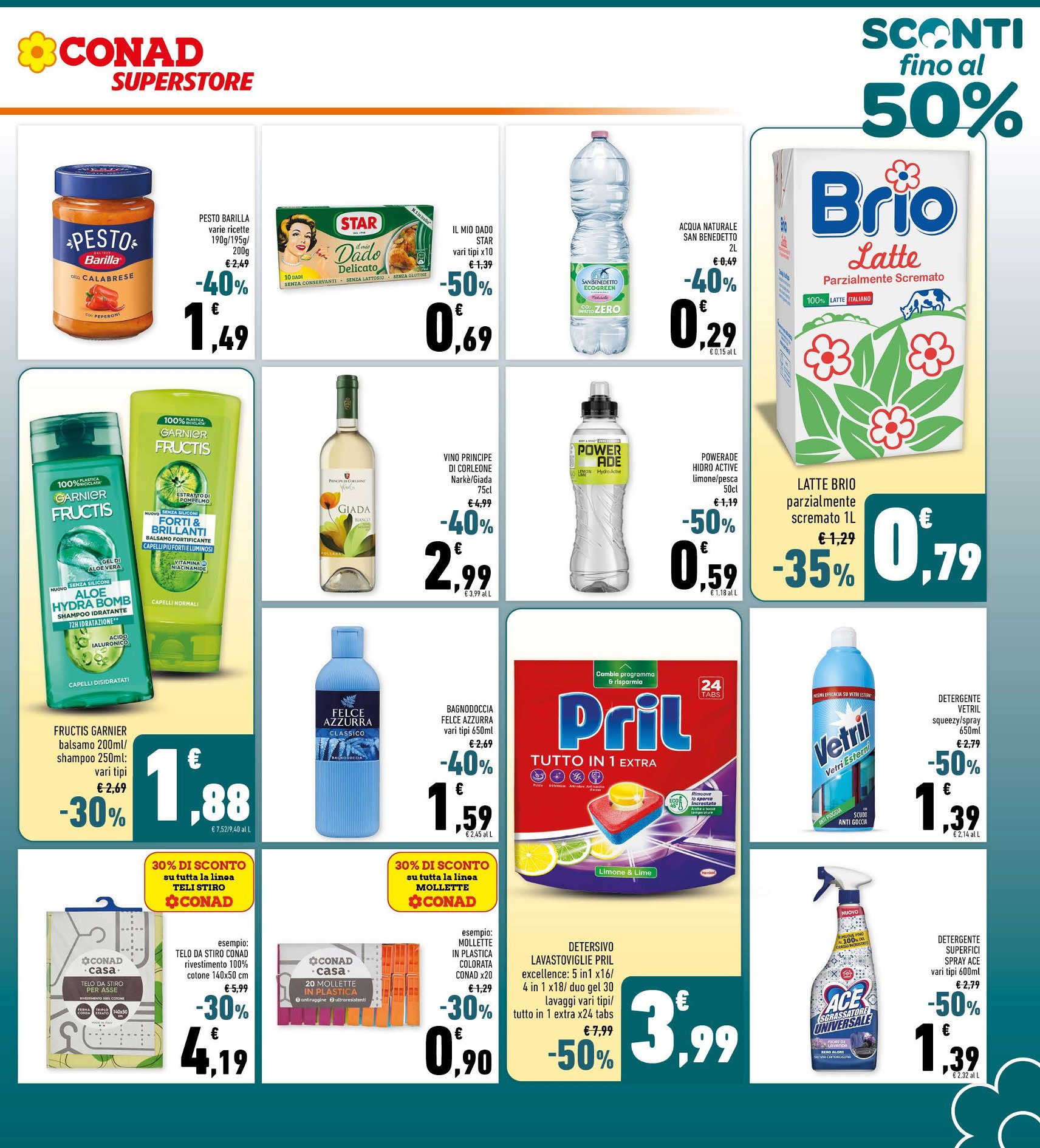 Sconti fino al 50%