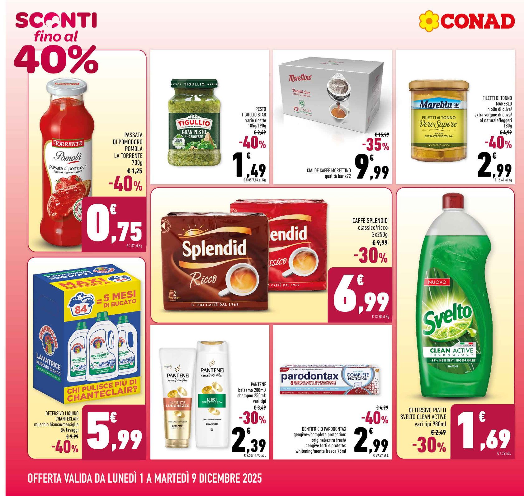 Sconti fino al 40%