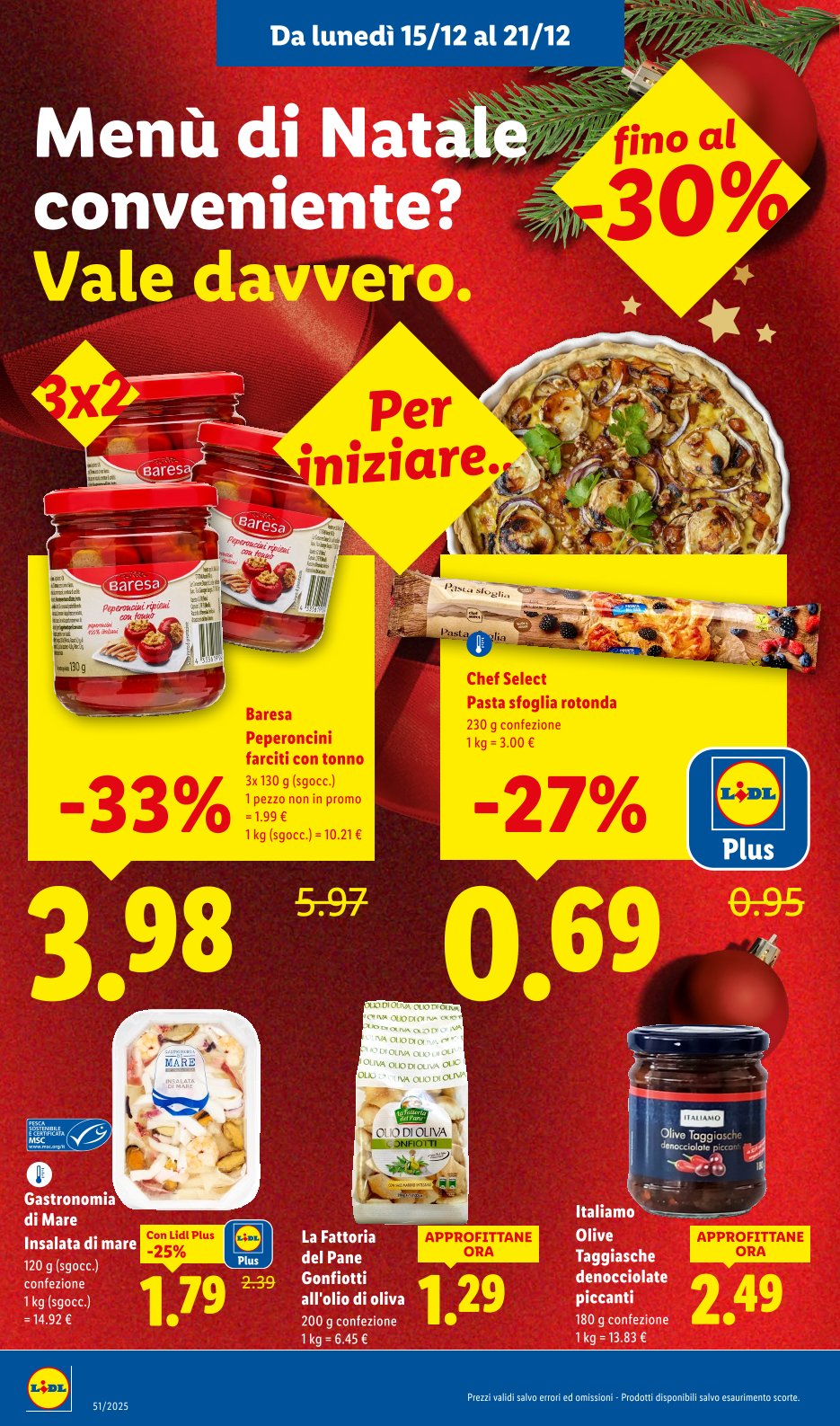 Menu di Natale conveniente? Vale davvero
