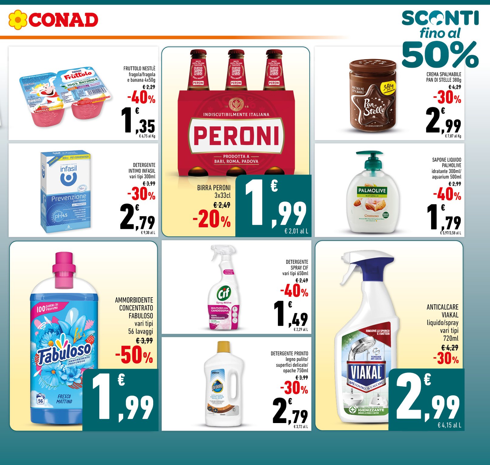 Sconti fino al 50%