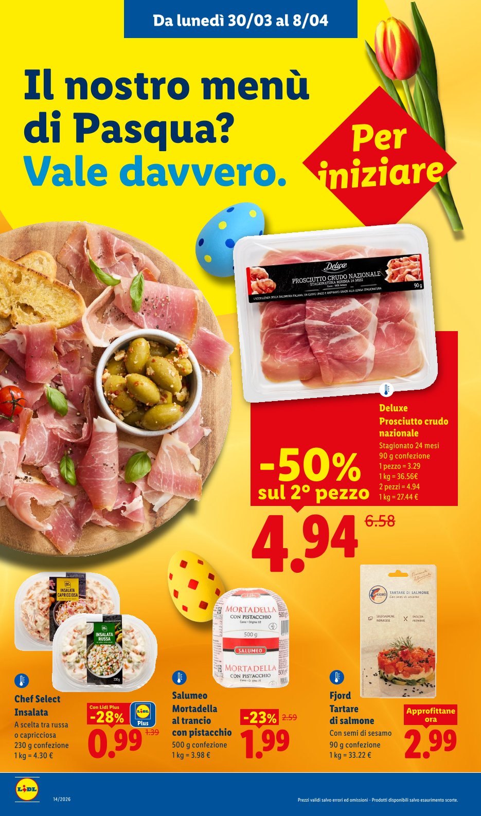 Menu di Pasqua Conveniente? Vale Davvero